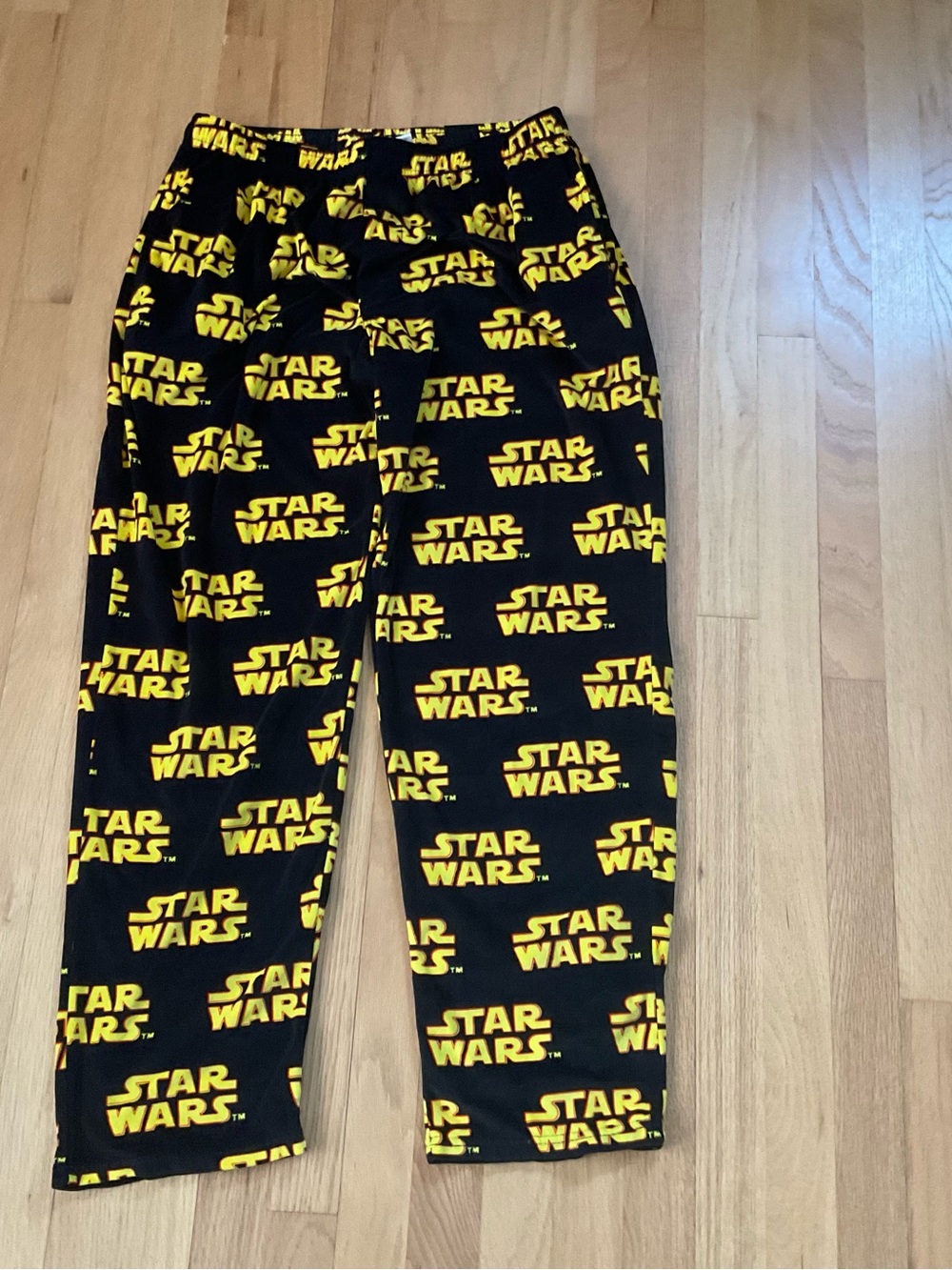 Star Wars Black & Yellow Logo Fleece Joggers Men’s size L